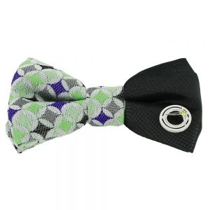 シュシュの生地をリボンにしました